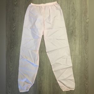 Balletcore - Light Pink Nylon Ballet/Parachute Pants vintage